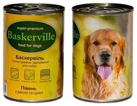 Консерва Baskerville для собак з півнем, рисом та цукіні 400 г 400гр