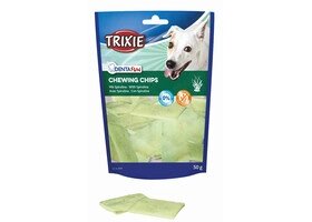 Ласощі чіпси для собак Trixie DentaFun KauChips Light c спіруліною 50г від компанії ПП Блищик - фото 1