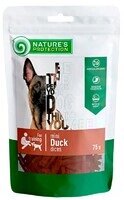 Ласощі для собак, скибочки качки, Nature's Protection mini Duck dices 75г від компанії ПП Блищик - фото 1