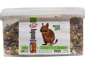 LoLo Pets foody for Degu Сухий корм для дегу, відро 1,8 кг