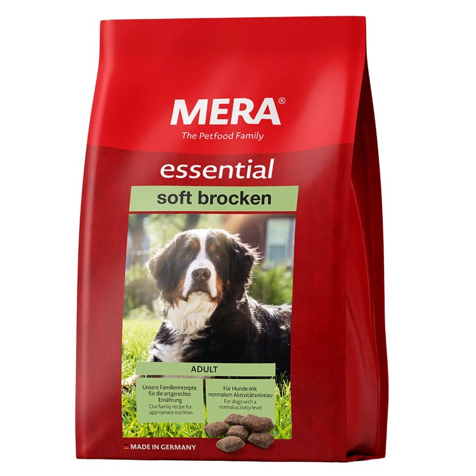 MERA essential Soft Brocken – корм для собак з норм рівнем активності (м'яка крокета),12.5кг від компанії ПП Блищик - фото 1