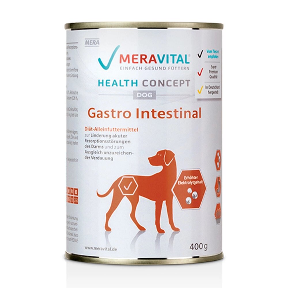 MERA MVH Gastro Intestinal корм консервований для дорослих собак при розладах травлення 400гр від компанії ПП Блищик - фото 1