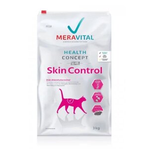 MERA MVH Skin Control корм для кішок при дерматозі та надмірному випаданні вовни 3кг