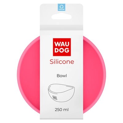 МИСКА WAUDOG SILICONE, 250 МЛ РОЖЕВИЙ від компанії ПП Блищик - фото 1