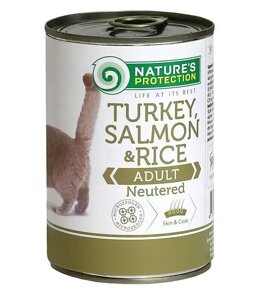 Захист природи Кіт Neuted Turkey, Salmon & Rice Wet Food 400G