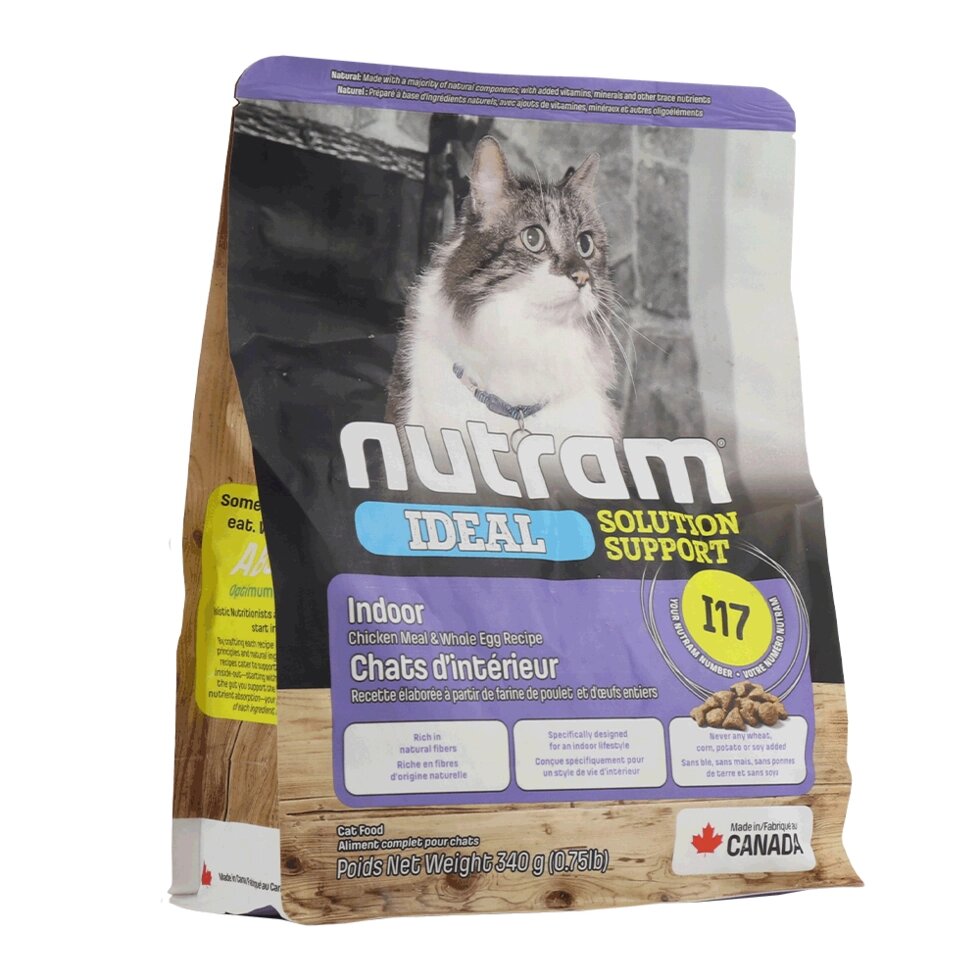 NUTRAM Ideal Solution Support Indoor Cat холістик корм для котiв домашнього утримання, 1,13kg від компанії ПП Блищик - фото 1