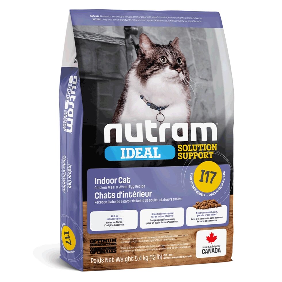 NUTRAM Ideal Solution Support Indoor Cat холістик корм для котiв домашнього утримання, 20кг від компанії ПП Блищик - фото 1