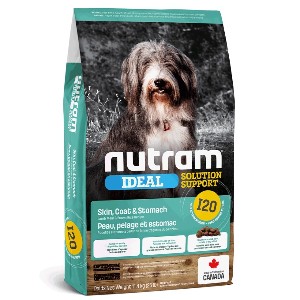 NUTRAM Ideal Solution Support Skin, Coat & Stomach корм для собак з чутливим травленням, 11.4kg від компанії ПП Блищик - фото 1