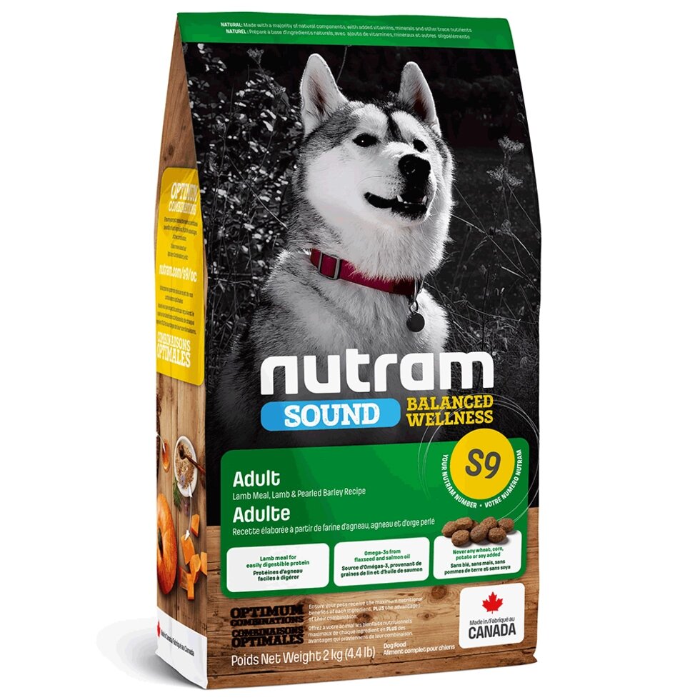 NUTRAM Sound Balanced Wellness Lamb & Rise холістик корм для собак з ягнятком, 11.4kg від компанії ПП Блищик - фото 1