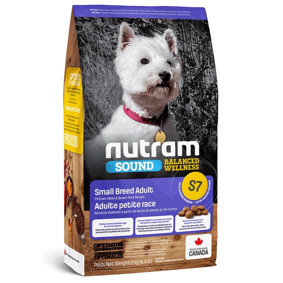 NUTRAM Sound Balanced Wellness Small Breed Adult Dog холістик корм для собак дрібних порід, 20kg від компанії ПП Блищик - фото 1