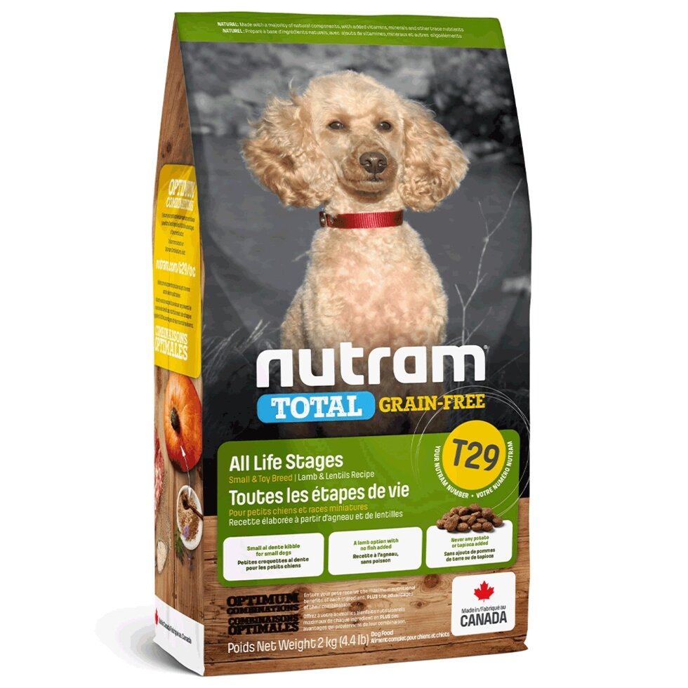 NUTRAM Total GF Lamb Small Dog холістик корм для дрiбних собак БЕЗ ЗЛАКІВ, ягня, 20kg від компанії ПП Блищик - фото 1