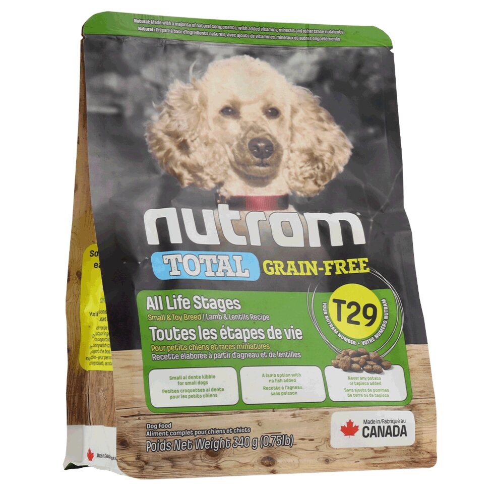 NUTRAM Total GF Lamb Small Dog холістик корм для дрібних собак БЕЗ ЗЛАКІВ, ягня, 340g від компанії ПП Блищик - фото 1