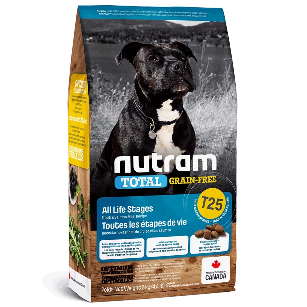 NUTRAM Total GF Salmon & Trout Dog  холістик корм для собак БЕЗ ЗЛАКІВ, лосось/форель, 11.4kg від компанії ПП Блищик - фото 1