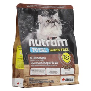 NUTRAM TOTAL GF Turkey & Chiken Cat холістик корм для котiв БЕЗ ЗЛАКІВ, індичка/курка, 340g