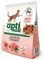 Optimeal. Захист імунітету. Сухий корм для дорослих котів - з лососем і креветками 11кг