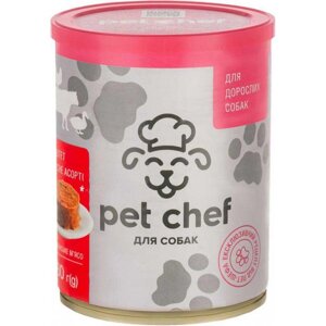 Pet Chef паштет м'ясне асорті для дорослих собак 800г