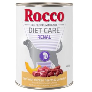 Rocco Diet Care Renal Вологий корм при нирковій недостатності, яловичина з курячими серцями та цукіні 12штх400г