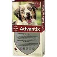 Bayer Advantix для собак (упаковка 4 піпетки) 4-10кг (1мл)