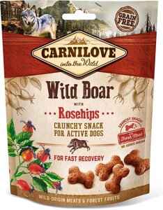 Лакомство Carnilove Crunchy Snack соб кабан+шиповник 200г