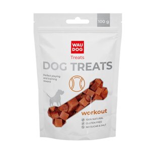 Ласощі для собак waudog treats "курячі кубики", 100 г