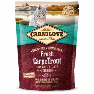 Сухий корм для стерилізованих кішок Carnilove Fresh Carp Trout, риба 400 г