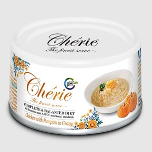 Cherie 80g для сечовивідних шляхів у котів зі шматочками курки та гарбуза в cоусі