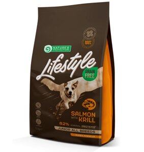 Lifestyle Grain Free Salmon with Krill Junior All Breeds 1.5кг беззерновий корм з лососем та крилем для цуценят