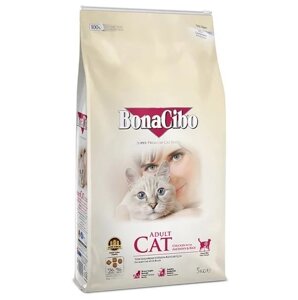 BonaCibo Adult Cat Курка & Рис з анчоусами 5 кг