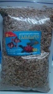 Корм сухий Зернятко і К Гаммарус економ-пакет 100 г