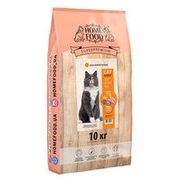 Полнораціонний сухий корм для вибагливих дорослих котів Home Food з курочкою і лівером 10 кг 10 кг