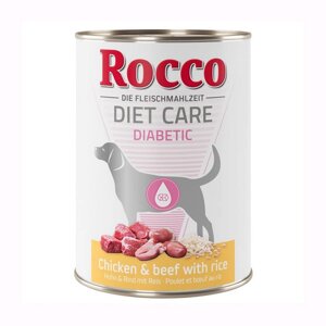 Rocco Diet Care Diabetic Вологий корм при сахарному діабеті, курка з яловичиною та рисом 12штх400гр