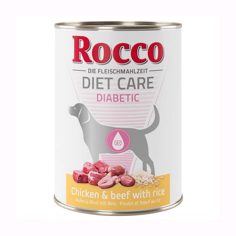 Rocco Diet Care Diabetic Вологий корм при сахарному діабеті, курка з яловичиною та рисом 12штх400гр від компанії ПП Блищик - фото 1