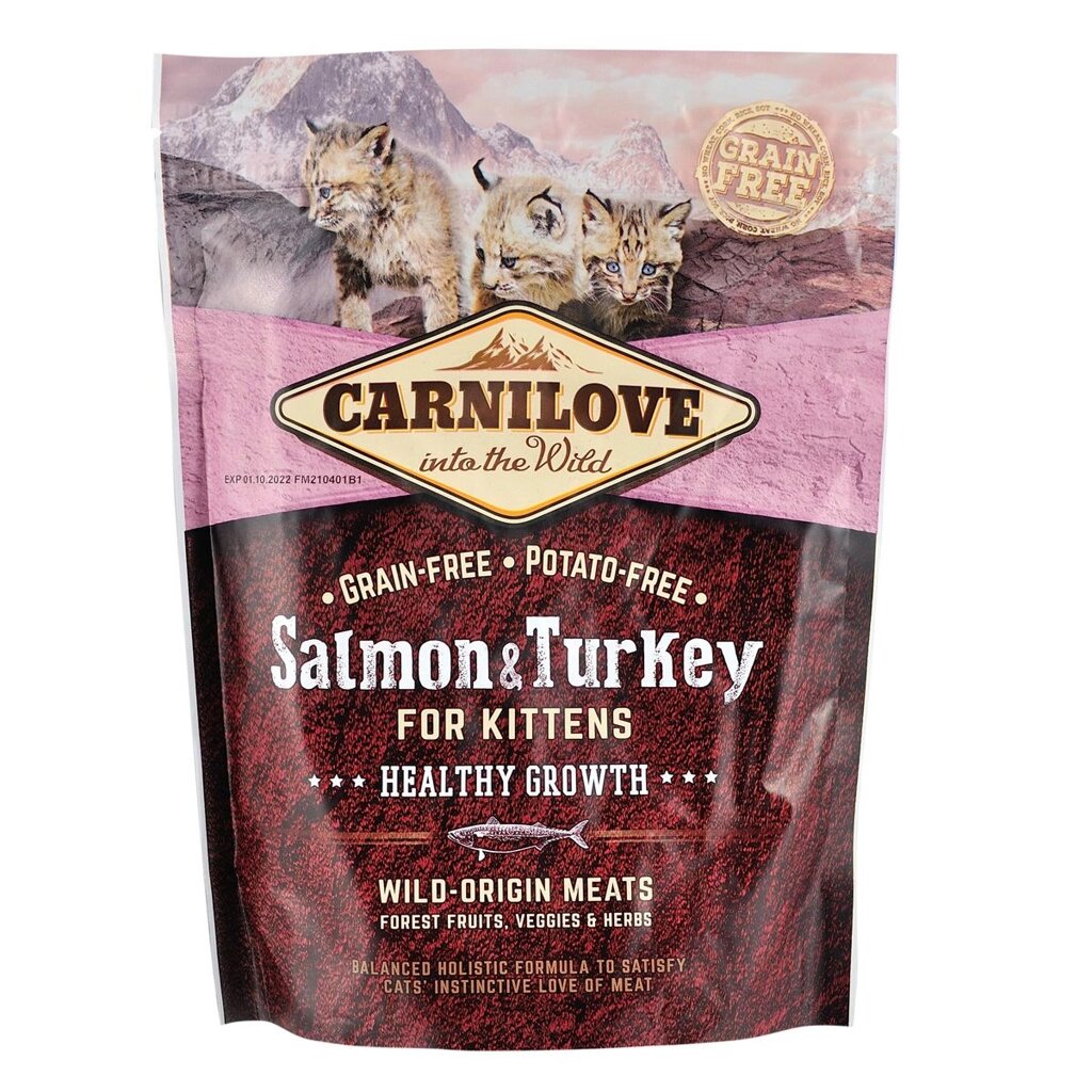 Сухий корм Carnilove Cat Salmon  Turkey Kitten для кошенят 0,4 кг від компанії ПП Блищик - фото 1