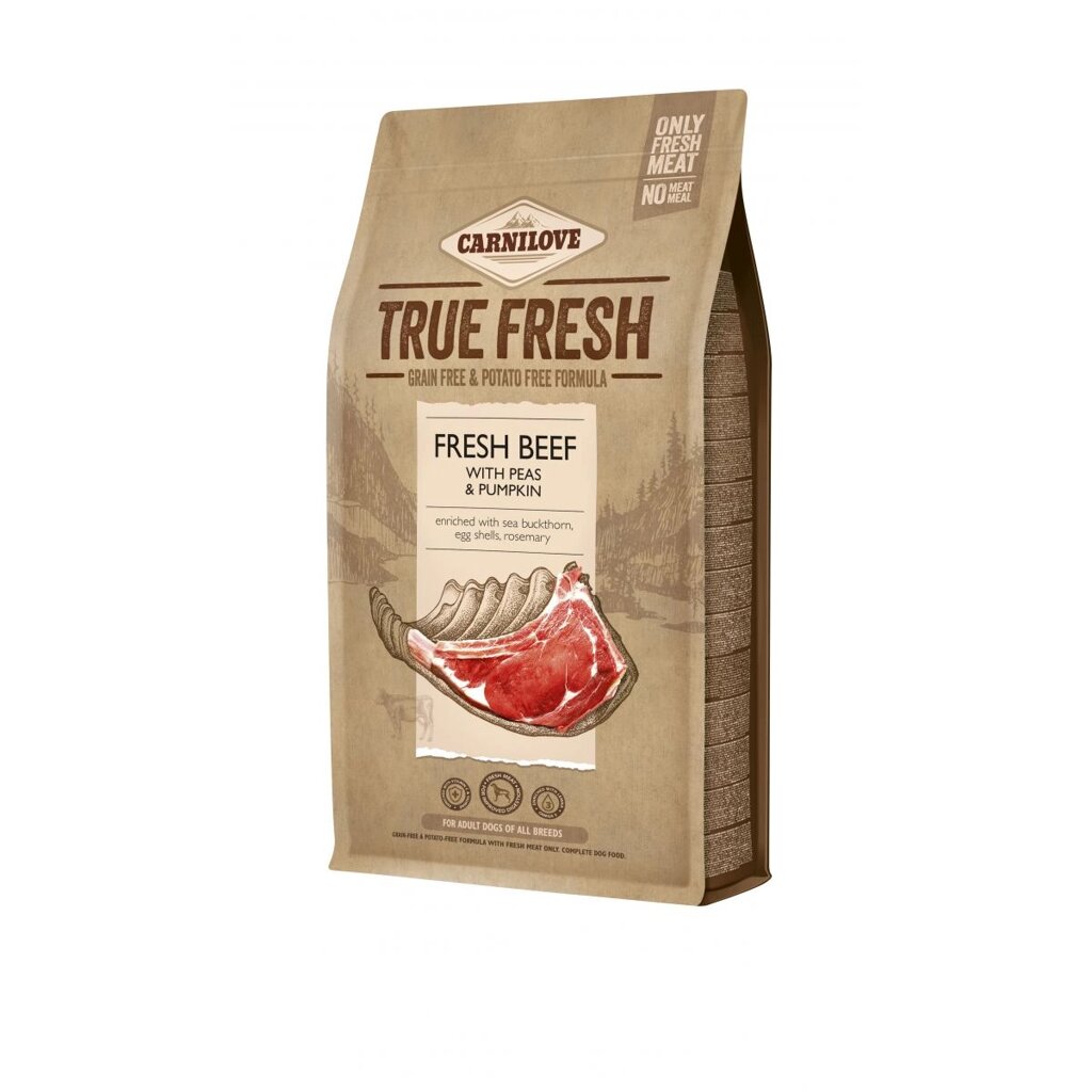 Сухий корм для собак Carnilove True Fresh Beef for Adult dogs з яловичиною 1.4кг від компанії ПП Блищик - фото 1