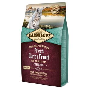 Сухий корм для стерилізованих кішок Carnilove Fresh Carp Trout, риба 2кг