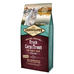 Сухий корм для стерилізованих кішок Carnilove Fresh Carp Trout, риба 6кг