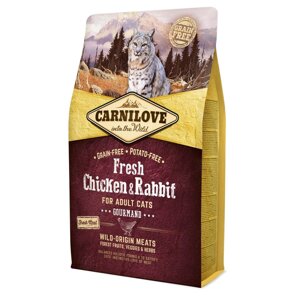 Сухий корм для дорослих кішок Carnilove Fresh Chicken & Rabbit курка та кролик 2кг