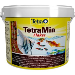 Сухий корм Tetra у пластівцях «TetraMin» для акваріумних риб 10л (2.1кг)