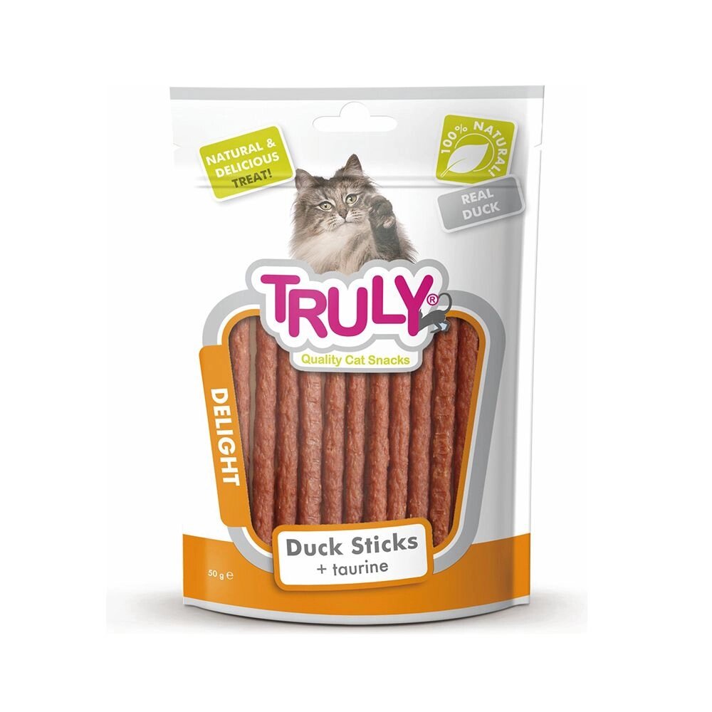 Truly Delight Duck Sticks для кішок з качиного м'яса + тауріном, 50г від компанії ПП Блищик - фото 1