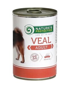 Мокра їжа для дорослих усіх порід з телятиною Nature's Protection Adult Veal 200г