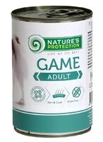 Вологий корм для дорослих собак всіх порід з дичиною Nature's Protection Adult Game 400г від компанії ПП Блищик - фото 1