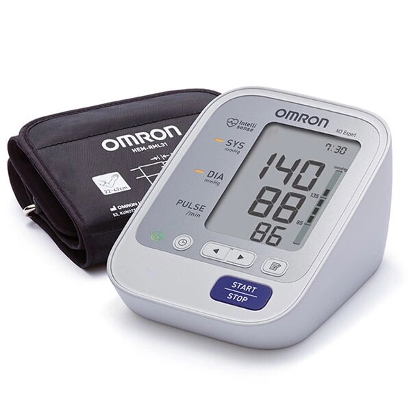 Автоматичний тонометр OMRON M3 Expert + Universal Mand та мережевий адаптер від компанії Інтернет-магазин медтехніки і товарів для здоров'я - фото 1