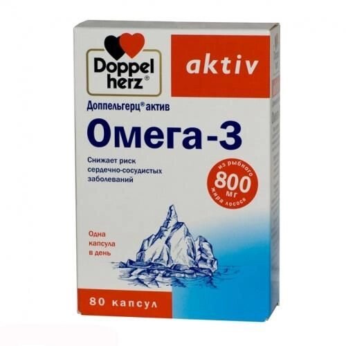 Доппельгерц Актив (Doppel herz Aktiv) Омега-3 №80 (20х4) від компанії Інтернет-магазин медтехніки і товарів для здоров'я - фото 1