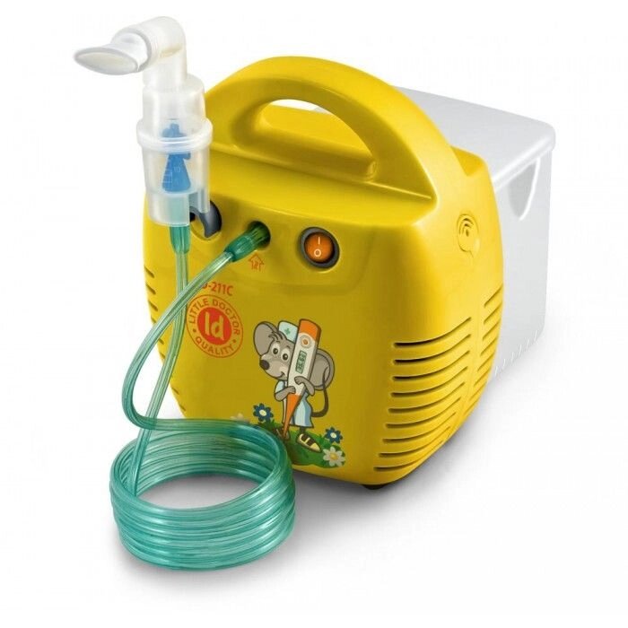 Інгалятор компресорний LD 211C Little Doctor жовтий від компанії Інтернет-магазин медтехніки і товарів для здоров'я - фото 1