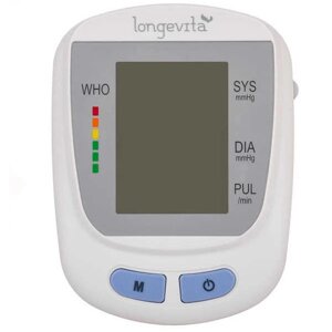 Вимірювач тиску автоматичний LONGEVITA BP-103 + адаптер і пам'ять для 2-х