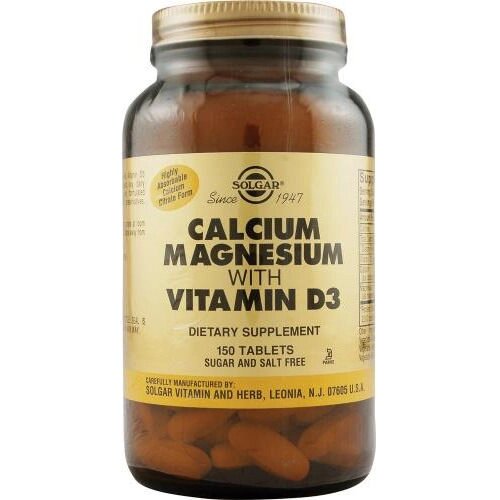 Кальцій-Магній з вітаміном D3 (Calcium, Magnesium, D3) Солгар №150 від компанії Інтернет-магазин медтехніки і товарів для здоров'я - фото 1