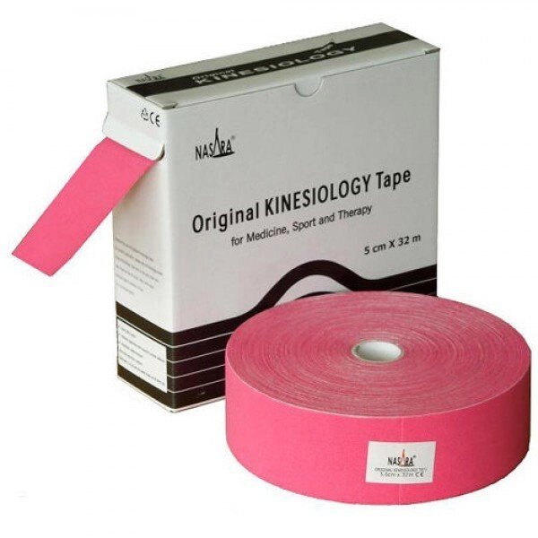 Кінезіологічні тейп 5 см x 32 м рожевий Nasara від компанії Інтернет-магазин медтехніки і товарів для здоров'я - фото 1