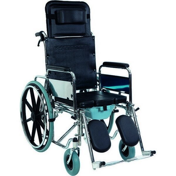 Коляска інвалідна багатофункціональна з санітарним оснащенням G124 від компанії Інтернет-магазин медтехніки і товарів для здоров'я - фото 1
