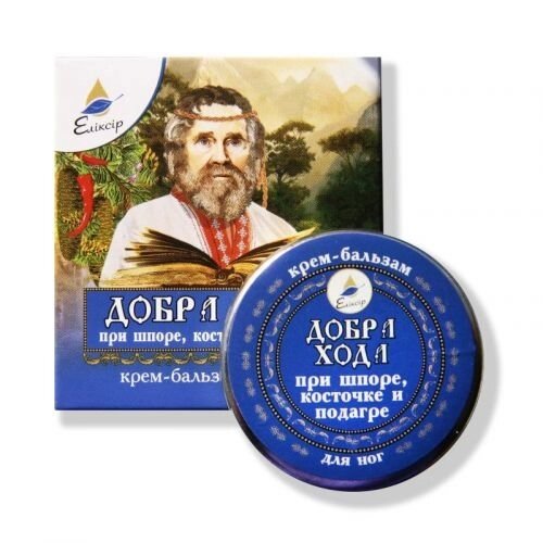 Крем-бальзам "Гарна хода" при п'яткової, кісточці і подагрі 10 мл Еліксир від компанії Інтернет-магазин медтехніки і товарів для здоров'я - фото 1