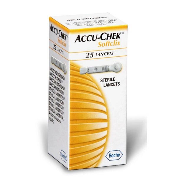 Ланцети Акку-Чек (Accu-Chek) Софтклікс, 25 шт. від компанії Інтернет-магазин медтехніки і товарів для здоров'я - фото 1